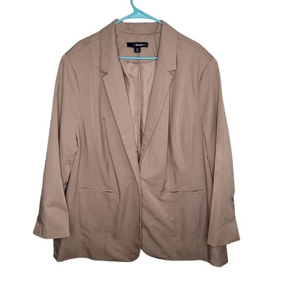 Denim 24/7 notch collar blazer suit jacket size 30w - Picture 1 of 6